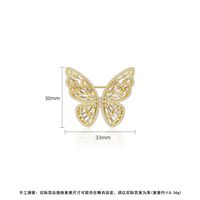 Womens Butterfly Copper Inlay Zircon Brooches Nhtm145885 main image 6
