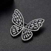 Womens Butterfly Copper Inlay Zircon Brooches Nhtm145885 main image 7