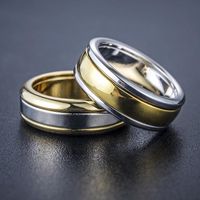 Simple Glossy Alloy Stainless Steel Ring Nhlj145888 main image 4