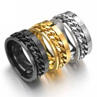 Fashion Geometric 201 Stainless Steel 18K Gold Plated Unisex main image 1