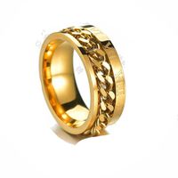 Fashion Geometric 201 Stainless Steel 18K Gold Plated Unisex main image 5
