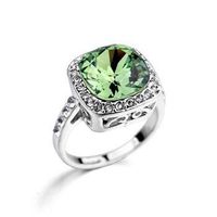 Exquisiter, Super Blinkender Diamant Kristall Ring, Schönes Temperament, Braut Kleid, Ornament, Ring, , Heiße Lieferung 115185 main image 3