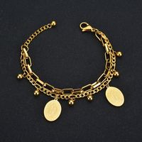 Fashion Geometric 304 Stainless Steel 18K Gold Plated No Inlaid Bracelets In Bulk main image 3