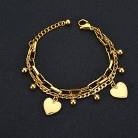 Fashion Geometric 304 Stainless Steel 18K Gold Plated No Inlaid Bracelets In Bulk main image 9