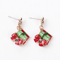 Creative Christmas Gift Box Earrings Nhhn145784 sku image 1