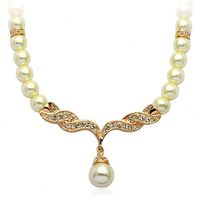 Coréenne Style Élégant Diamant-intégré Ange Ailes Collier De Perles Belle Élégant De Mariée Ornement Yiwu Fournir 200833 sku image 2