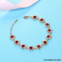 Fashion Luxury Love Tears Zircon Imitated Crystal Bracelet Nhlj145868 sku image 4