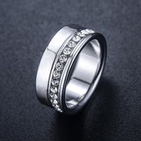 All-match-persönlichkeit Kreativer Diamant-platinum-ring Außenhandel Modeschmuck Ring 10836002 sku image 1