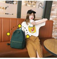 Korean Version Of The Campus Ancient Sense Girl Solid Color School Bag Nhhx146419 main image 3