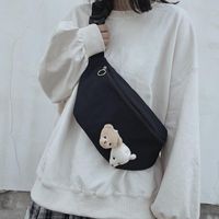 Koreanische Ulzzang Studentin Cartoon Niedliche Bären Tasche Brusttasche Ins Mädchen Antike Kindliche Kleine Umhängetasche main image 3