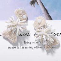 Fashion Hand-knit Fish-shaped Rice Beads Earrings Nhjq146577 main image 5