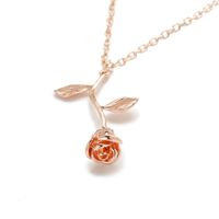 Fashion Rose Copper Chain Alloy Necklace Nhcu146636 main image 6