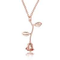 Fashion Rose Copper Chain Alloy Necklace Nhcu146636 main image 5