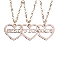 Best Friends Good Friend Girlfriend Necklace Hollow Love Letter Necklace Nhcu146649 main image 2