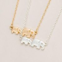 Fashion Simple Elephant Elephant Necklace Nhcu146663 main image 3