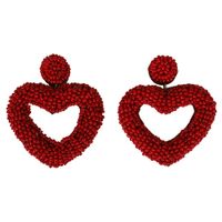 Womens Heart Shaped Beads Earrings Nhjq146677 main image 9