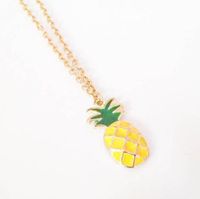 Cute Dripping Oil Pineapple Necklace Nhcu146710 main image 3