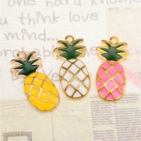 Cute Dripping Oil Pineapple Necklace Nhcu146710 main image 5