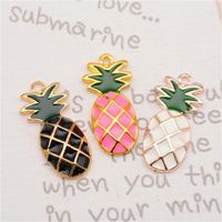 Cute Dripping Oil Pineapple Necklace Nhcu146710 main image 6