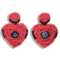 European And American Magic Eye Rice Beads Tassel Earrings Nhjq146720 main image 6