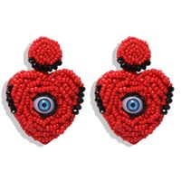 European And American Magic Eye Rice Beads Tassel Earrings Nhjq146720 main image 5