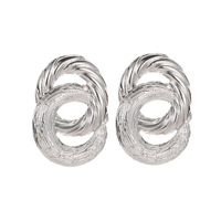Womens Geometry Electroplated Metal Earrings Nhcu146598 sku image 2