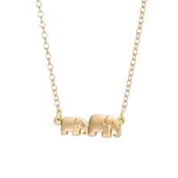 Fashion Simple Elephant Elephant Necklace Nhcu146663 sku image 1