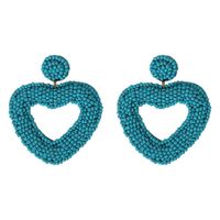 Womens Heart Shaped Beads Earrings Nhjq146677 sku image 1