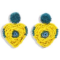 European And American Magic Eye Rice Beads Tassel Earrings Nhjq146720 sku image 7