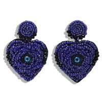 European And American Magic Eye Rice Beads Tassel Earrings Nhjq146720 sku image 11