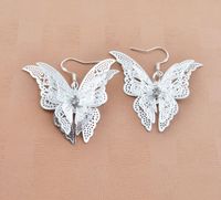 New Hollow Pointed Butterfly Earrings Nhpv146856 main image 3