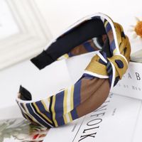 New Cloth Printed Knotted Wide Headband Nhhv146883 main image 3