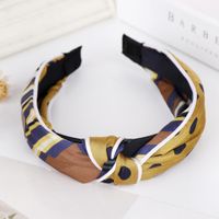 New Cloth Printed Knotted Wide Headband Nhhv146883 main image 9