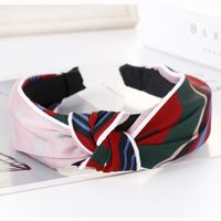 New Cloth Printed Knotted Wide Headband Nhhv146883 main image 12