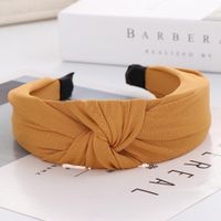 Sweet Milk Silk Solid Color Knotted Headband Nhhv146887 main image 6