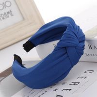 Sweet Milk Silk Solid Color Knotted Headband Nhhv146887 main image 9
