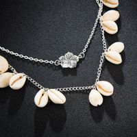 Fashion Old Flower Shell Alloy Necklace Nhgy146944 main image 6