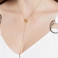 Personal Isierte Lange Fransen Halskette Choker Halskette Weibliche Kurze Halskette Schlüsselbein Kette Anhänger Einfache Koreanische Student main image 1