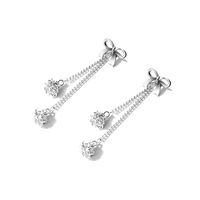 Bowknot Gland Minceur Boucles D'oreilles Boucles D'oreilles Pour Les Femmes Capricieux Long Pendentif Coréenne Simple Personnalisé Tout-match Sterling Argent main image 1