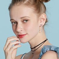 Bowknot Gland Minceur Boucles D'oreilles Boucles D'oreilles Pour Les Femmes Capricieux Long Pendentif Coréenne Simple Personnalisé Tout-match Sterling Argent main image 3