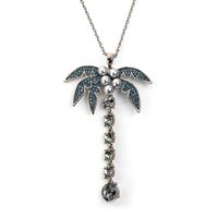 Fashion Coconut Tree Tropical Sweater Chain Long Necklace Nhll147019 main image 6
