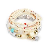 Europäische Und Amerikanische Persönlichkeit Einfaches Armband Mode Böhmen Mehr Schicht Iges Reis Perlen Armband Weiblich Bracelet F3150 main image 10