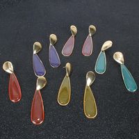 Womens Water Drop Shape Acrylic Transparent Series Earrings Nhct147078 main image 3