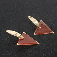 Mode Geometrisches Dreieck Acryl Acetat Platte Ohrringe Im Europäischen Und Amerikanischen Stil Neue Ohrringe Frauen F3110 main image 3