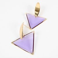 Mode Geometrisches Dreieck Acryl Acetat Platte Ohrringe Im Europäischen Und Amerikanischen Stil Neue Ohrringe Frauen F3110 main image 4