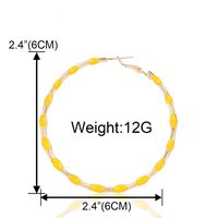 Exaggerated Alloy Needle Drop Oil Circle Big Circle Earrings Nhct147093 main image 6