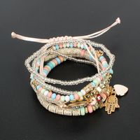 Retro Simple And Colorful Cute Personality Palm Multi-layer Bracelet Nhct147095 main image 4