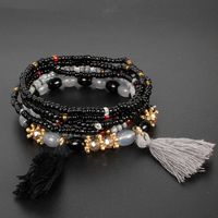 Bohemian Multi-layer Rice Beads Tassel Bracelet Nhct147120 main image 4