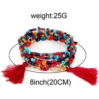 Bohemian Multi-layer Rice Beads Tassel Bracelet Nhct147120 main image 6