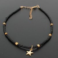 Bohemian Personality Rice Beads Five-pointed Star Necklace Nhct147168 main image 8